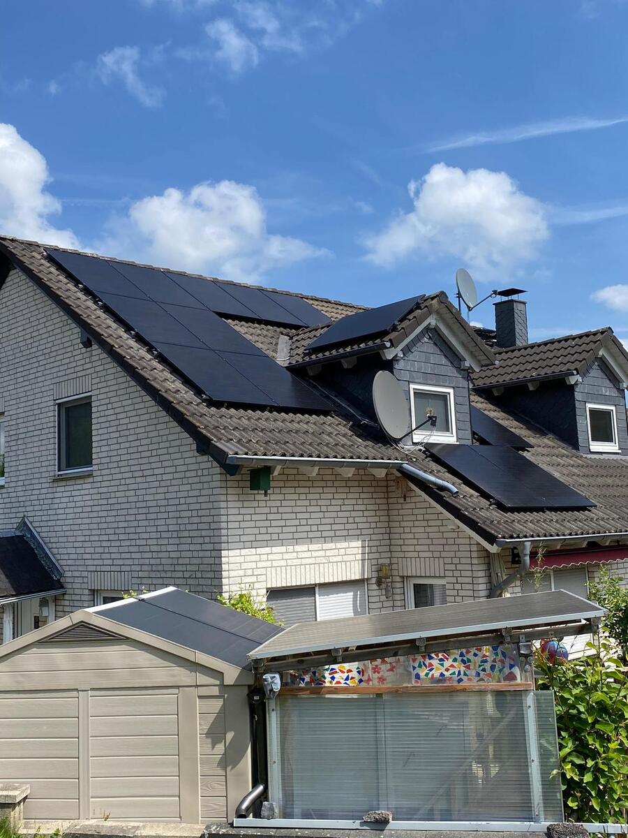Backsteinhaus in Wesel mit Photovoltaik