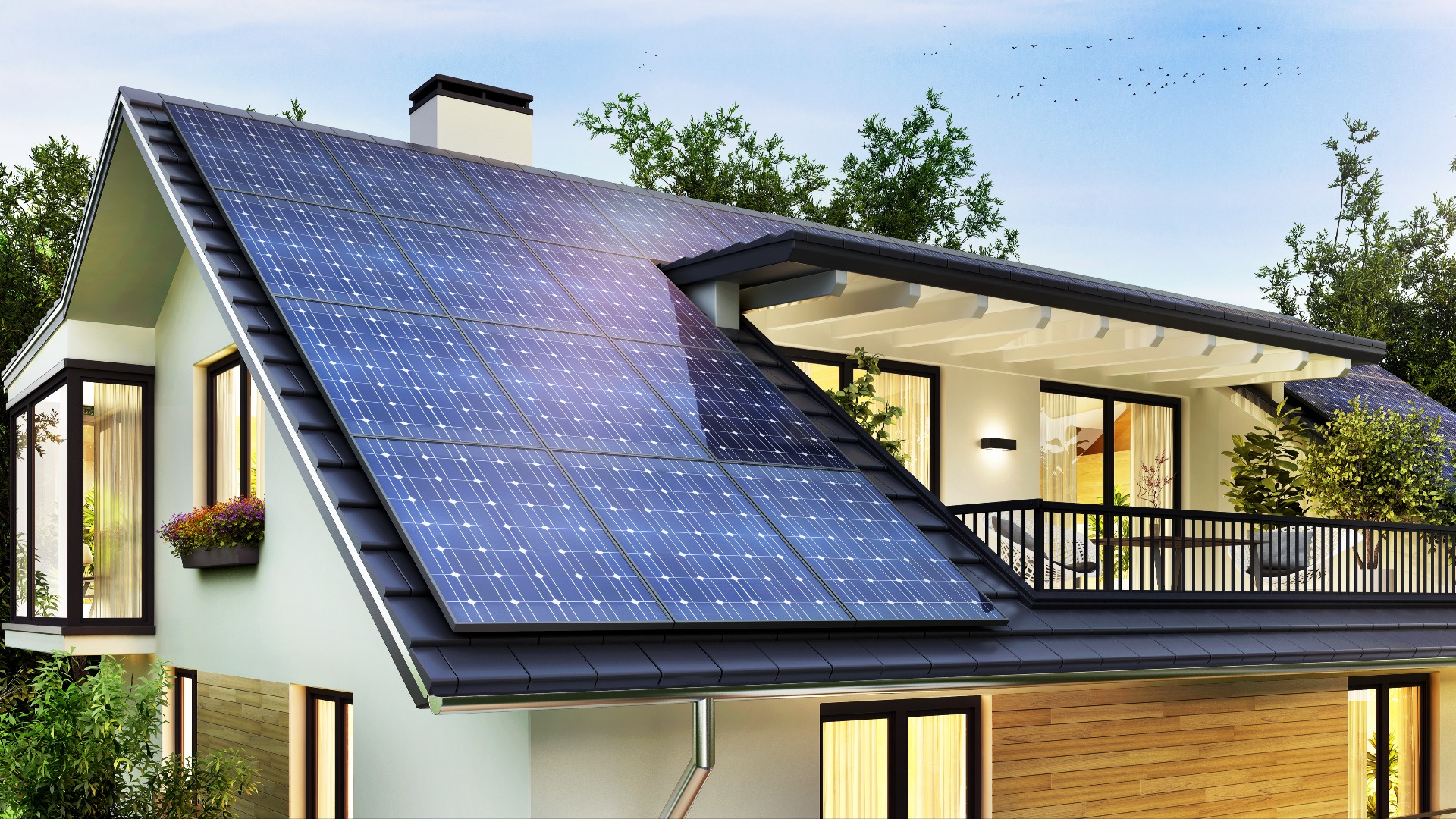Einfamilienhaus in Duisburg mit PV auf Dach